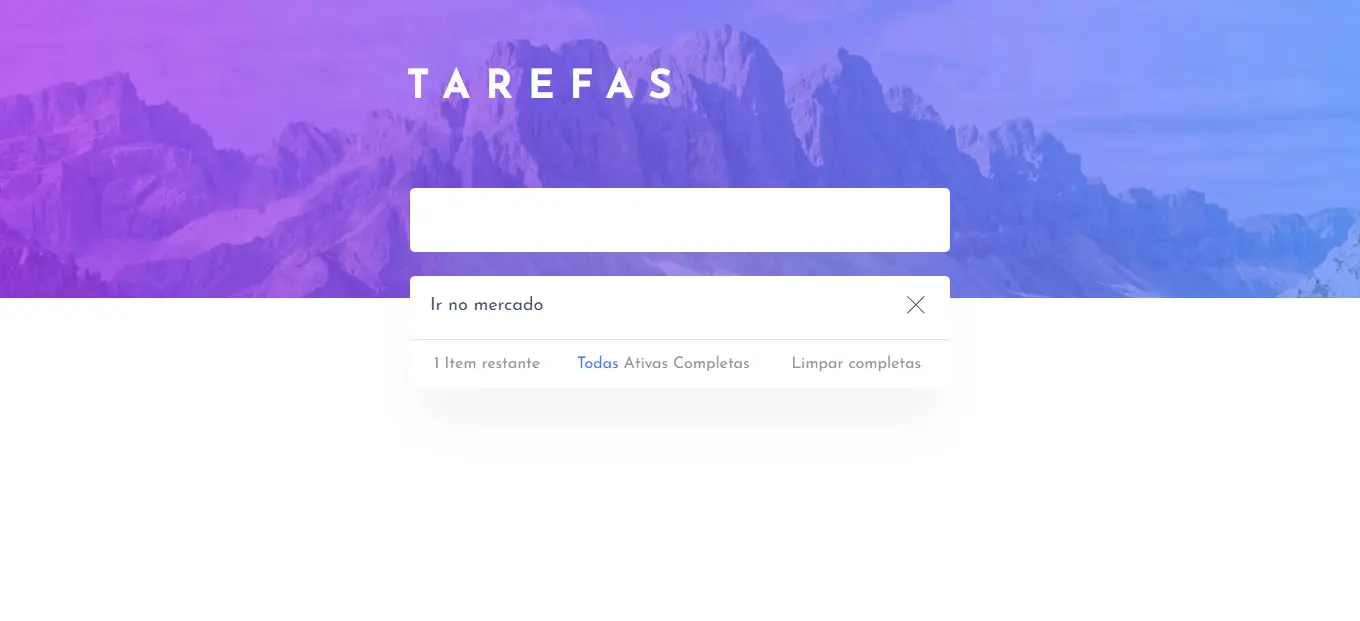 lista de tarefas feita com react